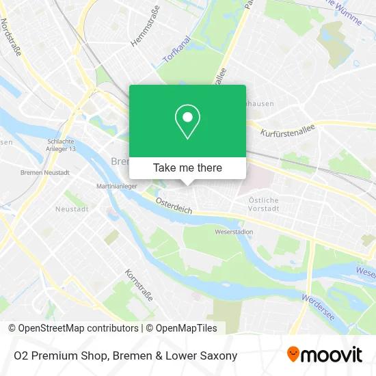 O2 Premium Shop map
