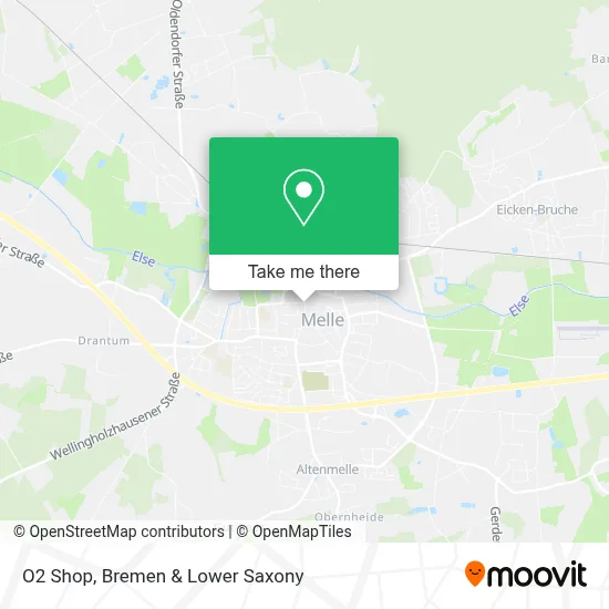 O2 Shop map
