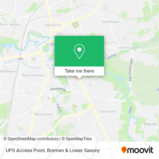 Ups Access Point map