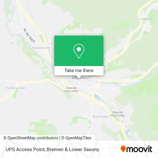 Ups Access Point map