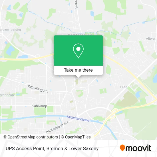 Ups Access Point map