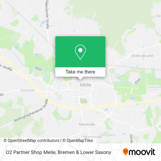 O2 Partner Shop Melle map