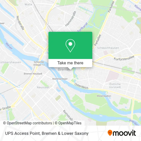 Ups Access Point map