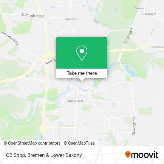 O2 Shop map