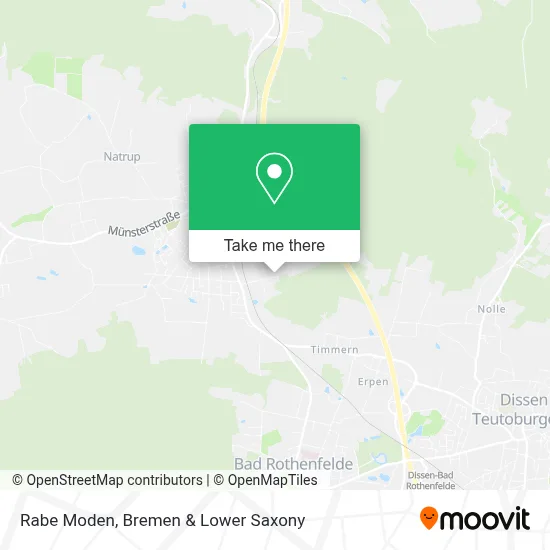 Rabe Moden map