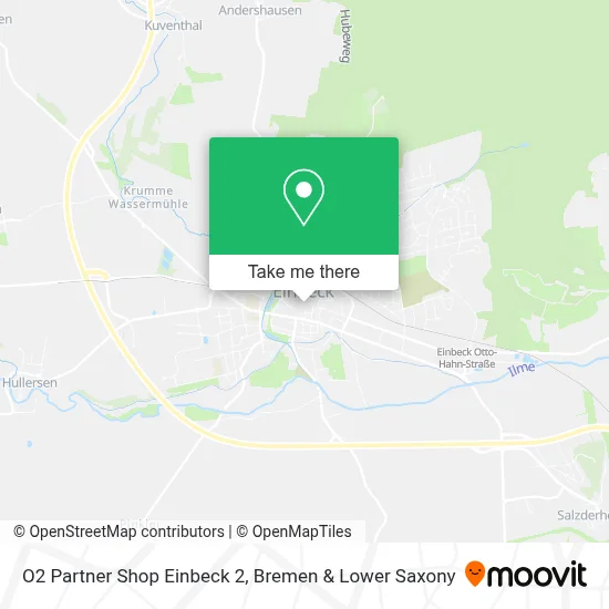 O2 Partner Shop Einbeck 2 map