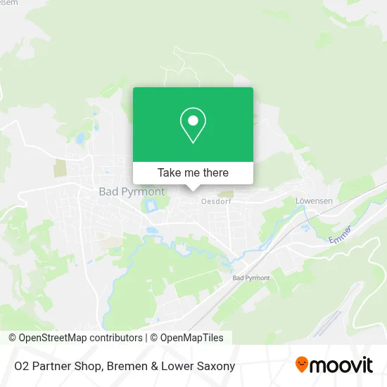 O2 Partner Shop map