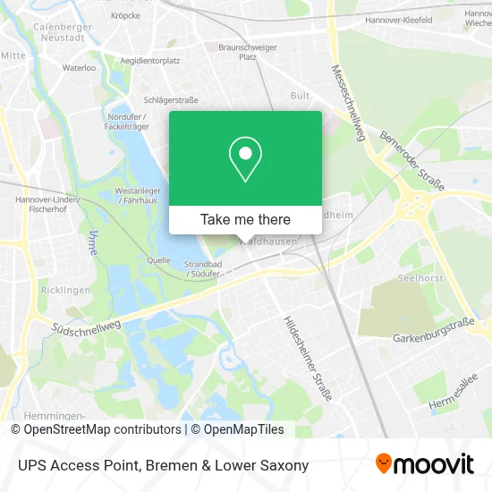 Ups Access Point map