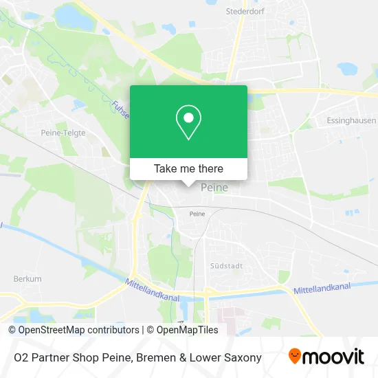 O2 Partner Shop Peine map
