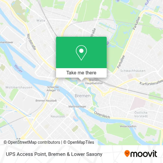 Ups Access Point map