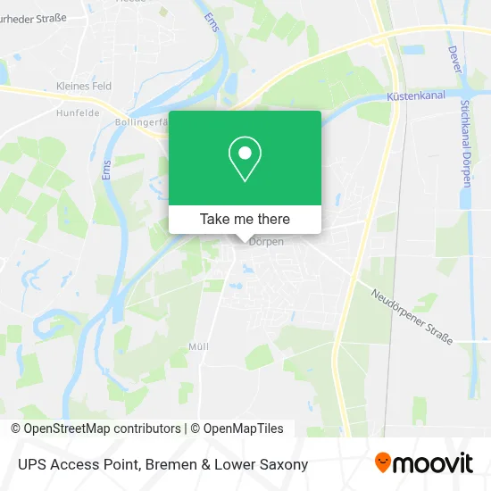 Ups Access Point map