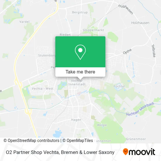 O2 Partner Shop Vechta map