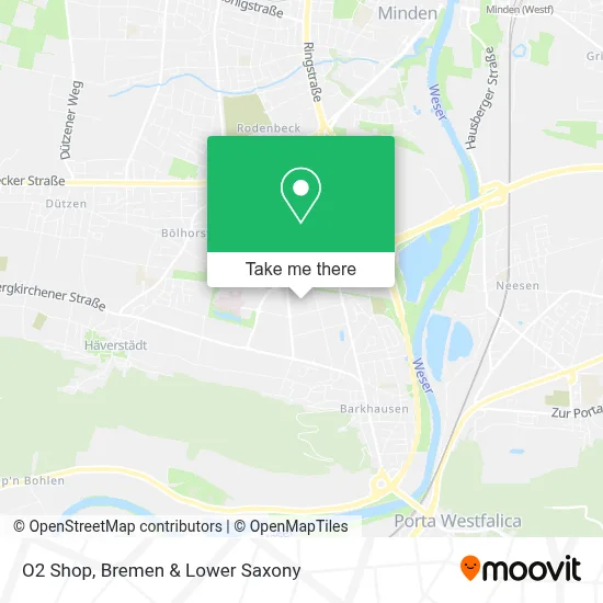 O2 Shop map
