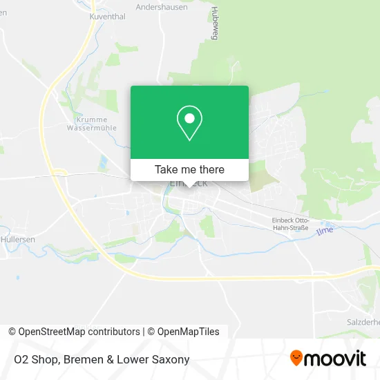 O2 Shop map