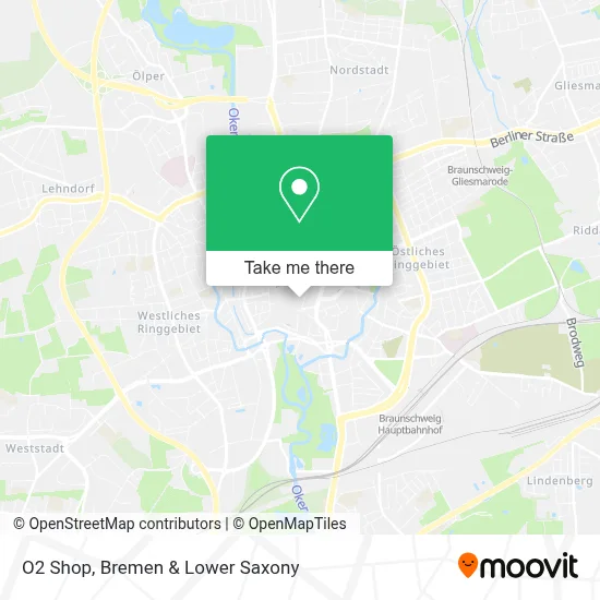 O2 Shop map