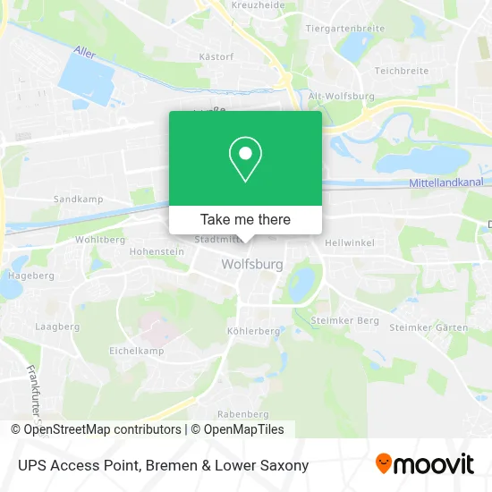 Ups Access Point map