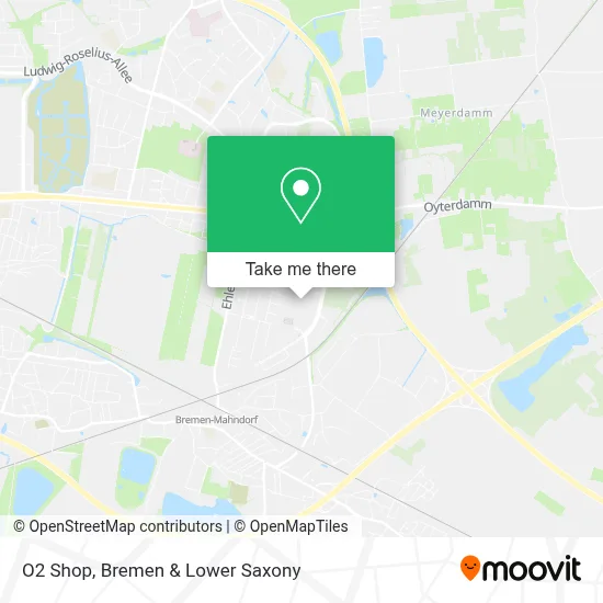 O2 Shop map