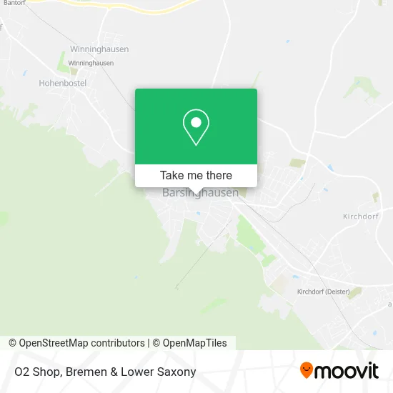 O2 Shop map