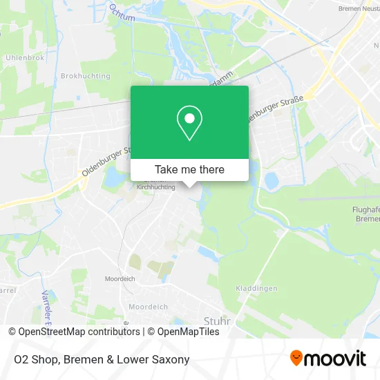 O2 Shop map