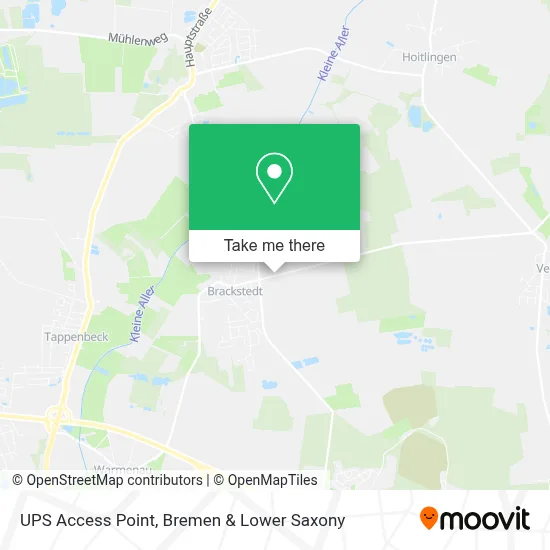 Ups Access Point map