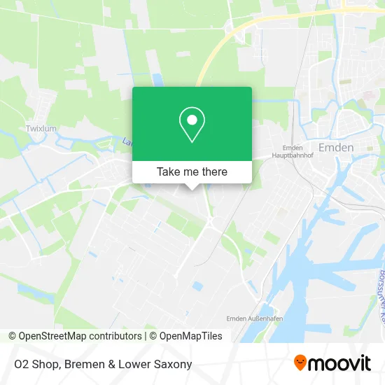 O2 Shop map