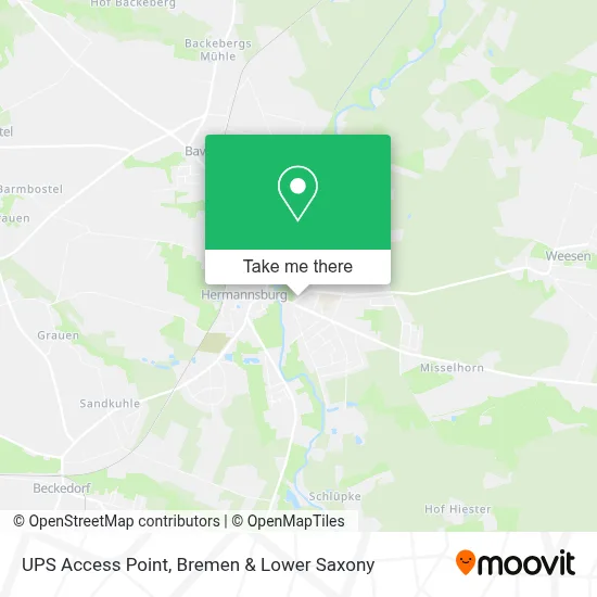 Ups Access Point map
