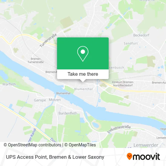 Ups Access Point map