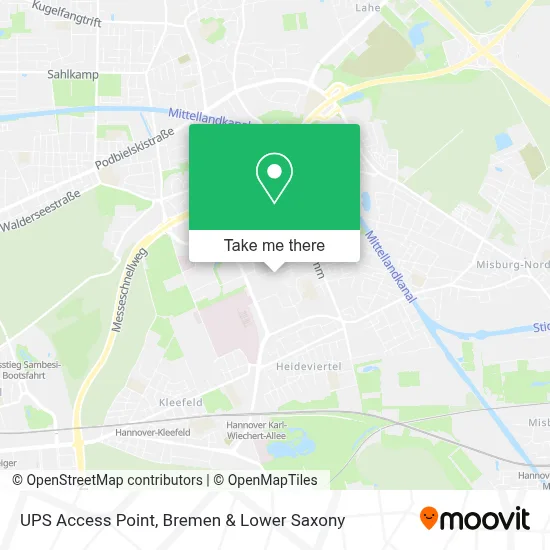 Ups Access Point map