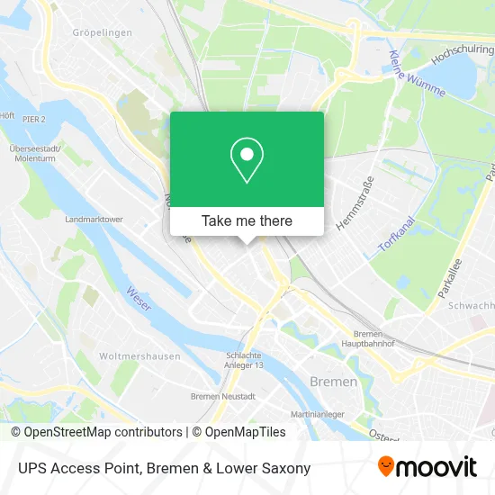 Ups Access Point map