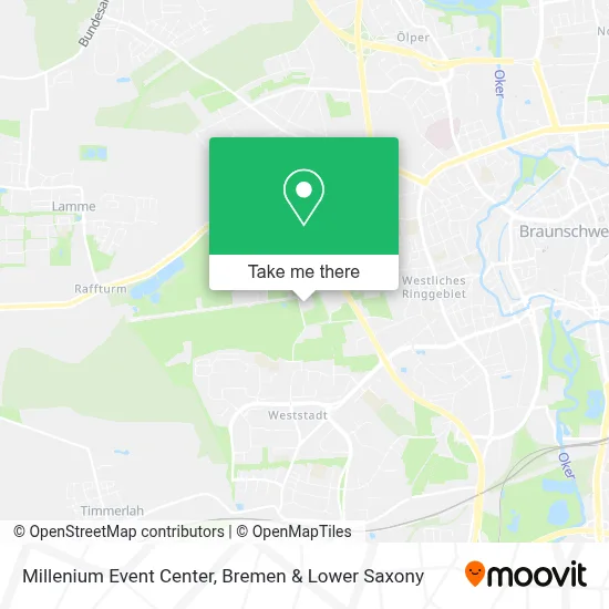 Millenium Event Center map