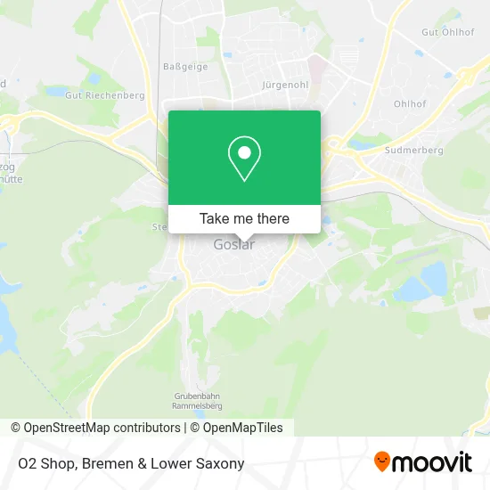 O2 Shop map