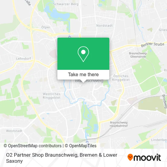 O2 Partner Shop Braunschweig map