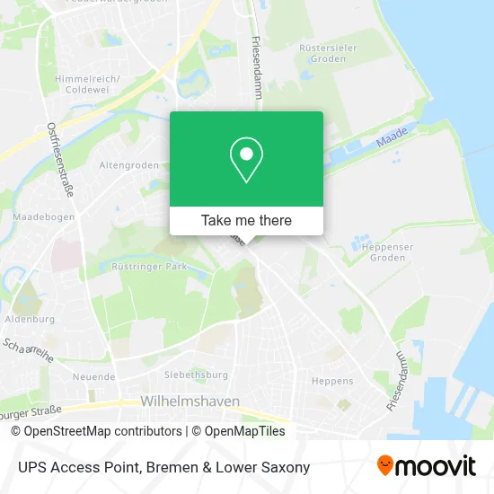Ups Access Point map