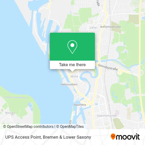 Ups Access Point map