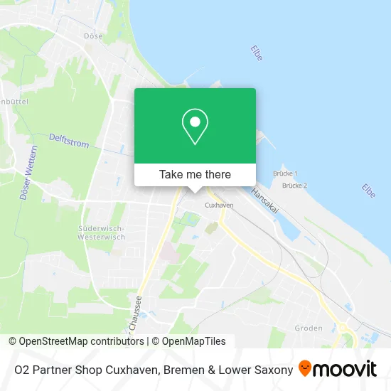 O2 Partner Shop Cuxhaven map