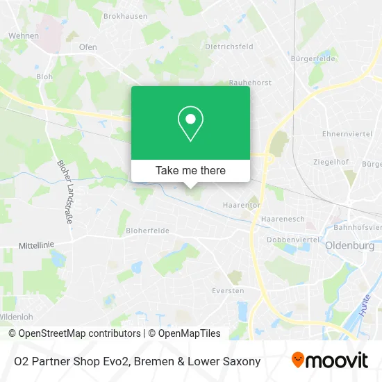 O2 Partner Shop Evo2 map