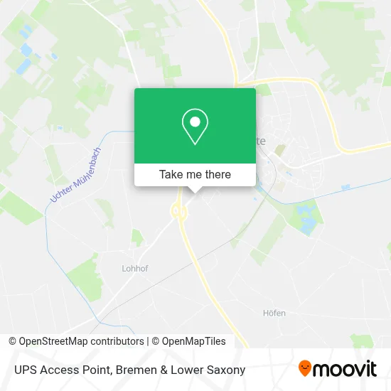 Ups Access Point map