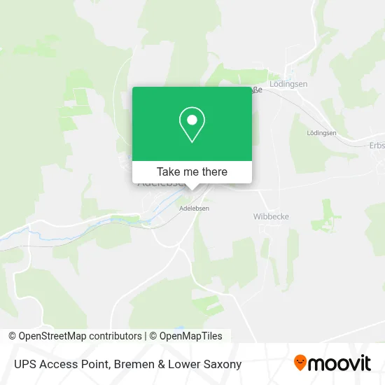Ups Access Point map