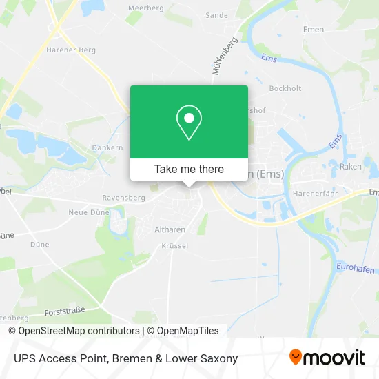 Ups Access Point map