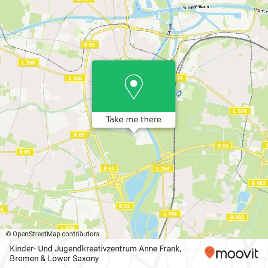 Kinder- Und Jugendkreativzentrum Anne Frank map
