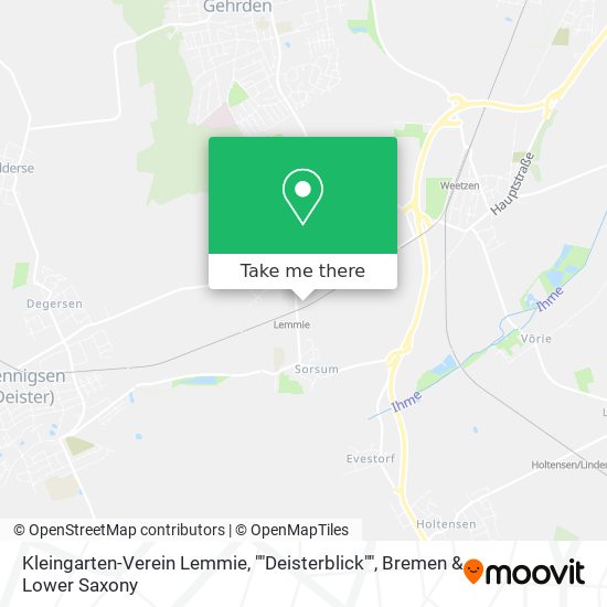 Kleingarten-Verein Lemmie, ""Deisterblick"" map