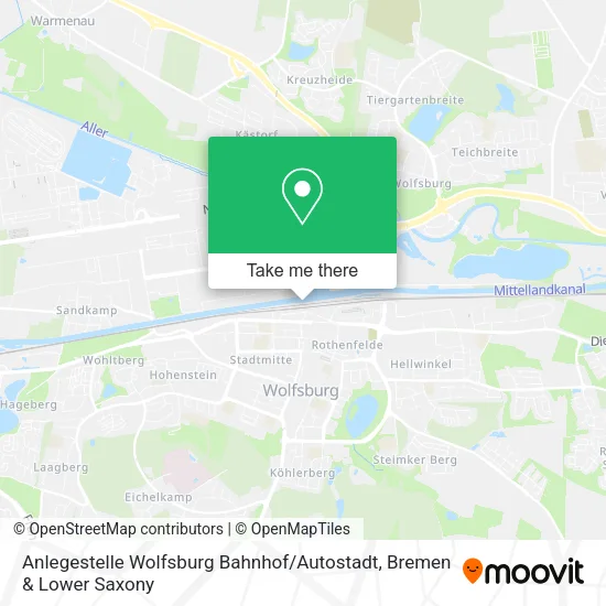 Anlegestelle Wolfsburg Bahnhof / Autostadt map