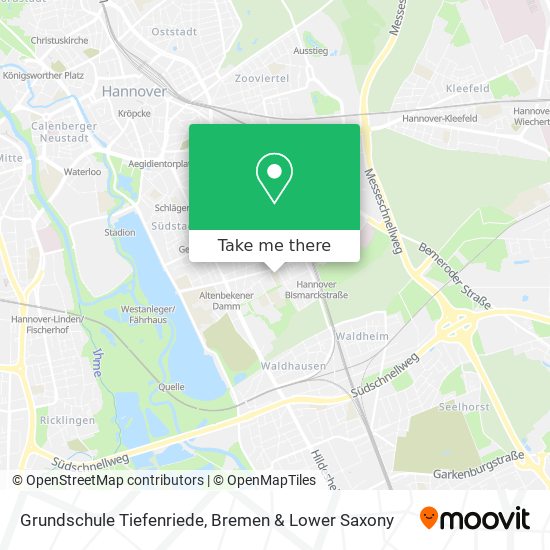 Grundschule Tiefenriede map