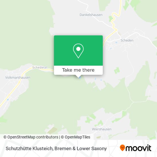 Schutzhütte Klusteich map
