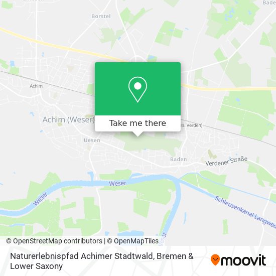 Naturerlebnispfad Achimer Stadtwald map
