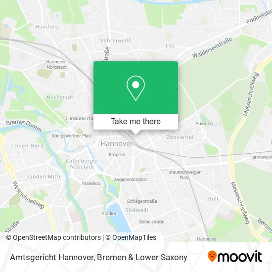 Карта Amtsgericht Hannover