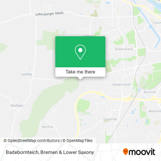 Badebornteich map
