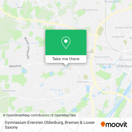 Gymnasium Eversten Oldenburg map