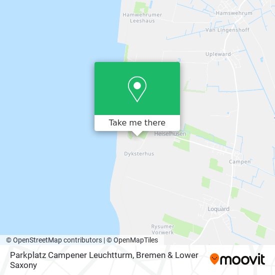 Parkplatz Campener Leuchtturm map