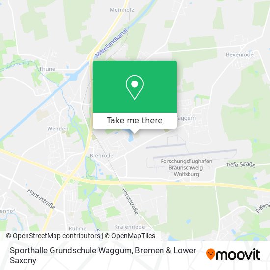 Sporthalle Grundschule Waggum map